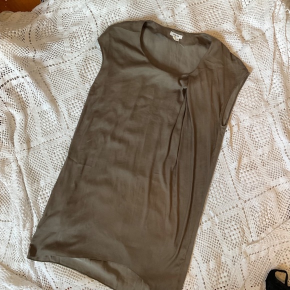 Helmut Lang metallic green/gray tank top dress - Picture 3 of 4